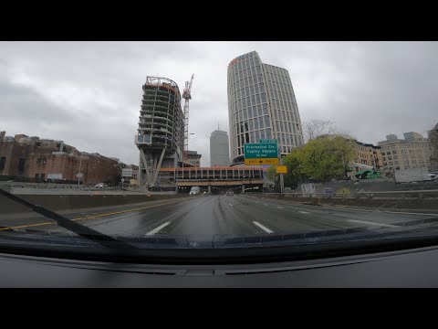 [RoadTrip] Natick, MA - Medford, MA on a Rainy Day | I-90 | BigDig