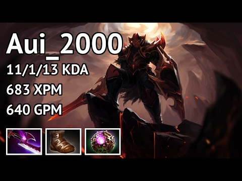 Dota 2 Aui_2000 - Dragon Knight highlights - Game 3004357629