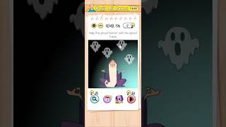 Brain Test Level 176 Help the Ghost hunter with his Ghost trap Walkthrough
