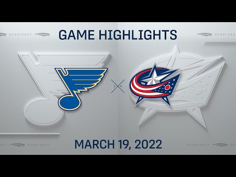 NHL Highlights ' Blues vs. Blue Jackets - Mar. 19, 2022