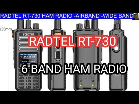 RADTEL RT-730 6 BAND , 10WATT HAM RADIO & AIRBAND -BROADCAST IP67