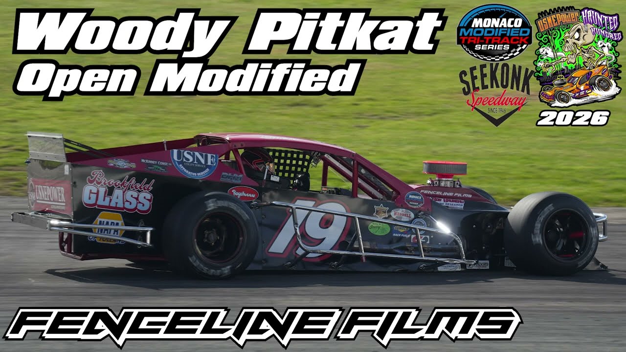 Woody Pitkat Monaco Tri Track Modified USNE Power Haunted Hundred XL Seekonk Speedway 2026