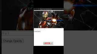 Change image opacity with javascript #javascript #shorts