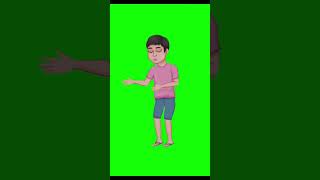 2D Animated boy  on Green Screen Screen#shorts #boy  #greenscreen #fypシ゚viral  #2dcharacteranimation