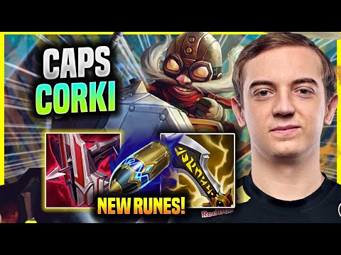 CAPS IS READY TO PLAY CORKI WITH NEW RUNES! - G2 Caps Plays Corki MID vs Viktor! | Preseason 2022