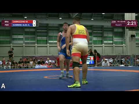 Round 5 FS - 125 kg: M. CARROZZINO (BRA) v. A. GUNNING ALEG (PER)