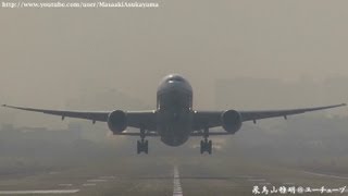 preview picture of video '[猪名川土手] All Nippon Airways (ANA) 777-200 JA703A takeoff @ Itami RWY32L [March 9, 2013]'
