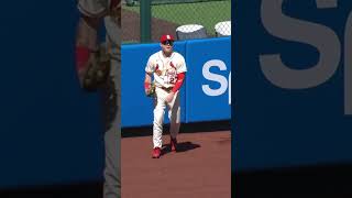 The ball has been flying out at Busch Stadium, but Nathan Church kept this one in the ballpark! ????