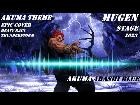 NIXX - SSF2T Akuma Street Fighter Theme Cover Ft. Heavy Rain & Thunder + Akuma Arashi Stage Up 2023