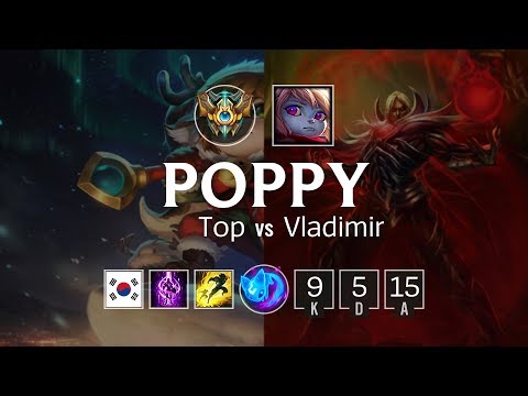 Poppy Top vs Vladimir - KR Challenger Patch 8.9