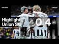 BIG WIN IN THE UCL Union SG 0 Newcastle United 4 UEFA Champions League Highlights