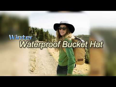 like a cowboy hat Winter Waterproof Bucket Hat Warm Fleece Lined Rain Hat