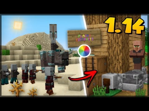 ✔ MINECRAFT 1.14 - EXÉRCITO DE ILLAGERS e NOVO SISTEMA DE PLACAS!