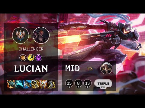Lucian Mid vs Sett - KR Challenger Patch 11.17