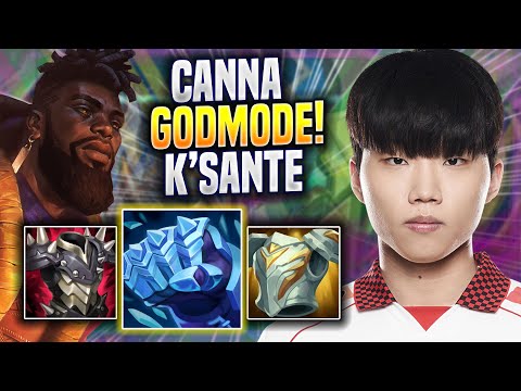 CANNA GODMODE WITH NEW CHAMPION K'SANTE! - NS Canna Plays K'sante TOP vs Jax!