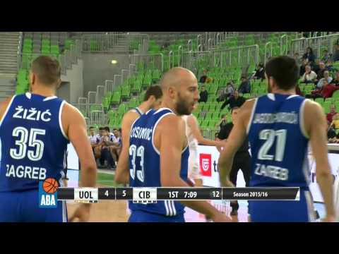 ABA Liga 2015/16, Round 17 match: Union Olimpija - Cibona (30.12.2015)