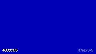 What does #0001B6 look like | Color Code Preview