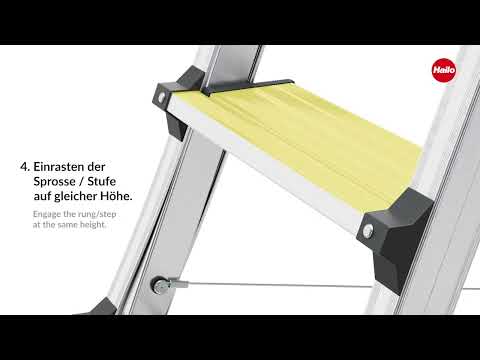 Scara aluminiu telescopica, TL100 TopLine, incarcare maxima 150 kg (2)