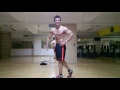 Men's physique posing 8 days out. Nick Mavridis