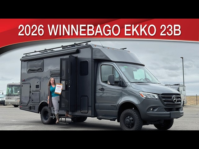 Preview image of 2026 Winnebago EKKO 23B All Wheel Drive Off Road Class C youtube video