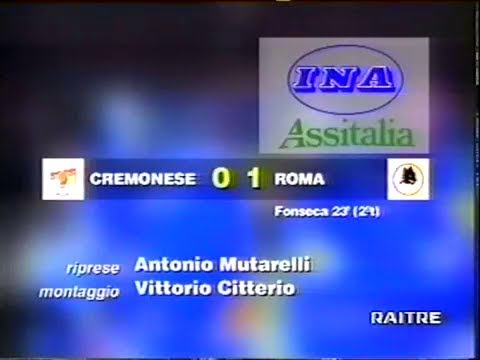1995-96 (4a - 24-09-1995) Cremonese-Roma 0-1 [Fonseca] Servizio D.S.Rai3