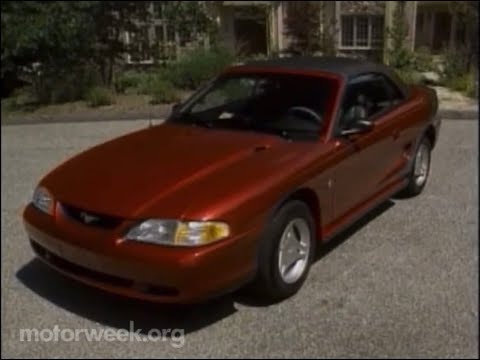 Motorweek 1997 Ford Mustang V6 Convertible Road Test