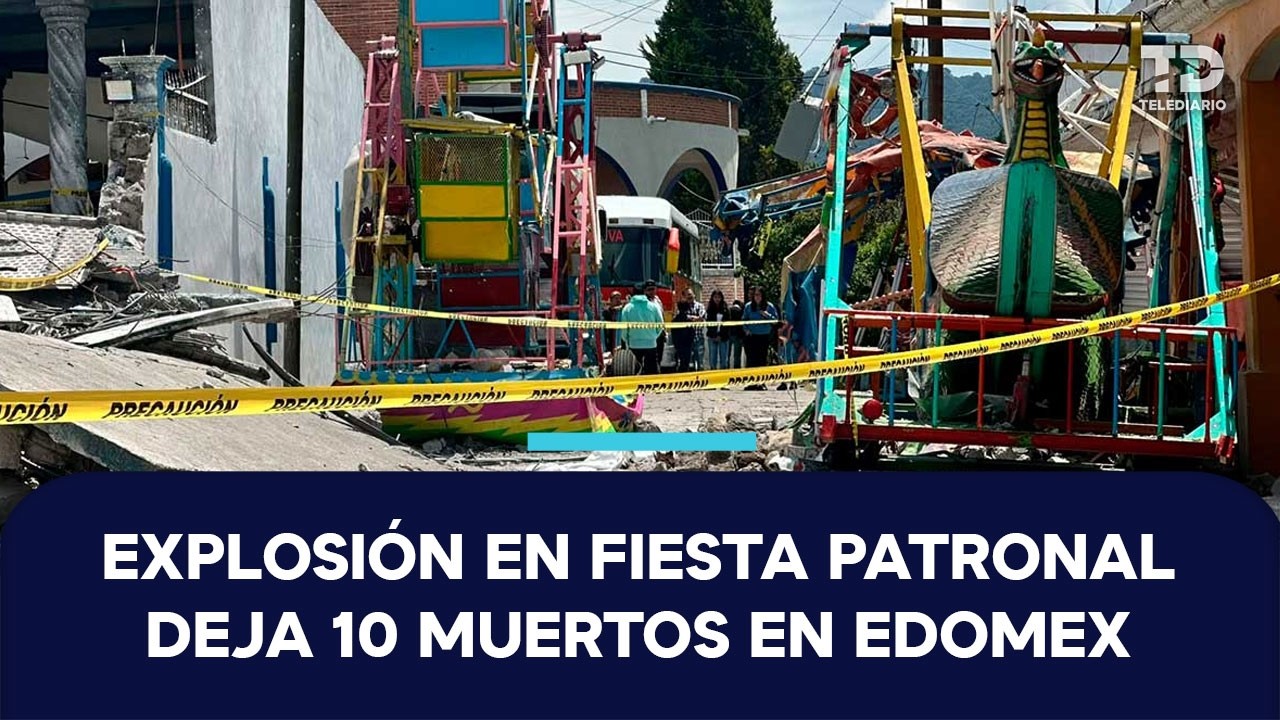 Explosión en Temascalcingo deja 10 muertos y más de 60 lesionados durante fiesta patronal
