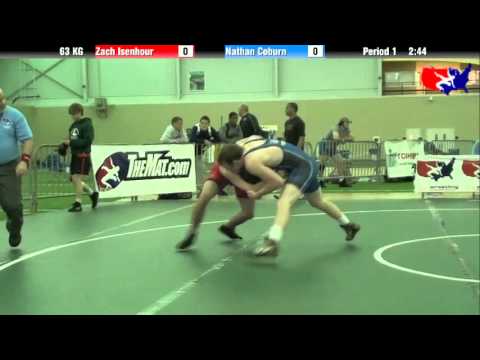 Zach Isenhour vs. Nathan Coburn at 2013 ASICS University Nationals - GR