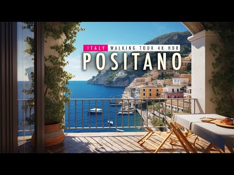 Walking tour 4K60 HDR - Positano, Amalfi coast - Italy HDR