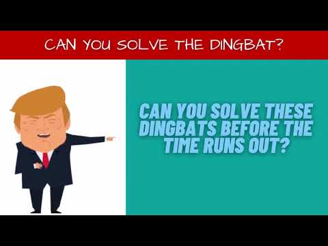 DINGBAT QUIZ 8 | Can You Solve These Tricky Little DINGBATS