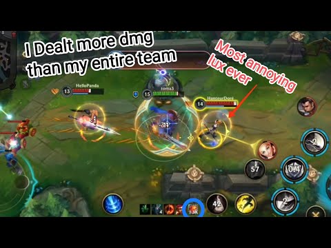 I Dealt more damage as a tank than my entire team combined [Wildrift]