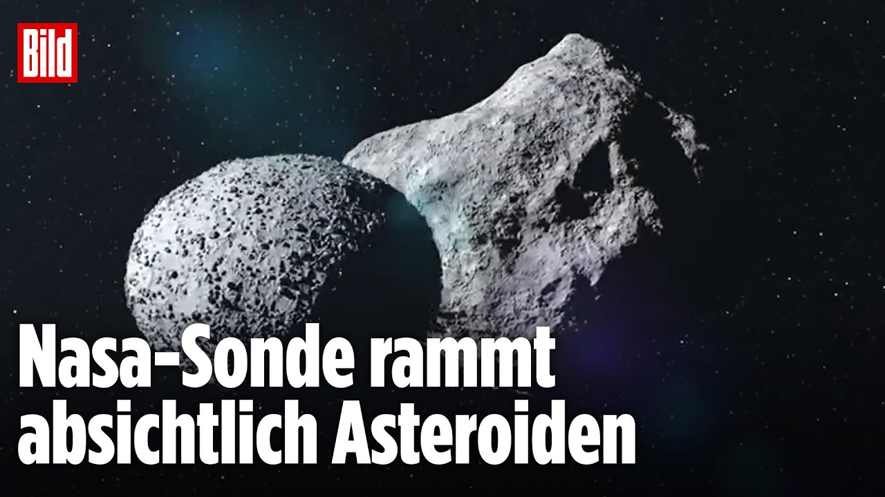 Annäherung im All: KI-Sonde vor dem Doppelasteroiden