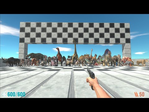 Survival Speed Race - Only 20 Will Survive - Animal Revolt Battle Simulator