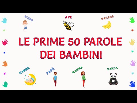 Prime parole dei bambini - Impariamo le prime parole - Cartoni animati per bambini
