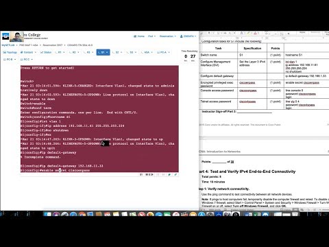 Introduction to Networks Skills Assessment - NETLAB+