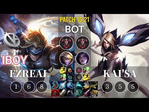 VG iBoy Ezreal vs Kai'Sa Bot - KR Patch 10.21