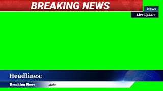 Breaking News headlines Today Green screen designs. Animation video. |No copyright| 📸