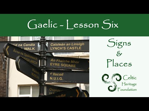 Gaelic Lessons:  Signs & Place Names