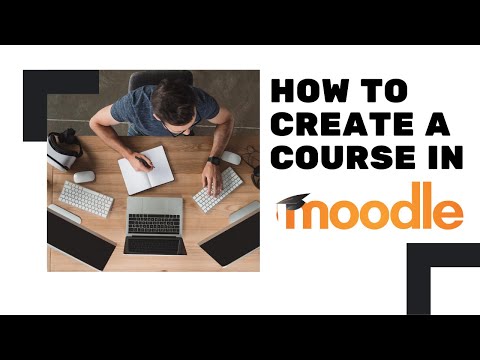 Part of a video titled How to Create a Course in Moodle? - YouTube