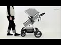 2 in 1 Cynebaby Baby Stroller Infant Bassinet Pram Toddler Seat Single Carriage