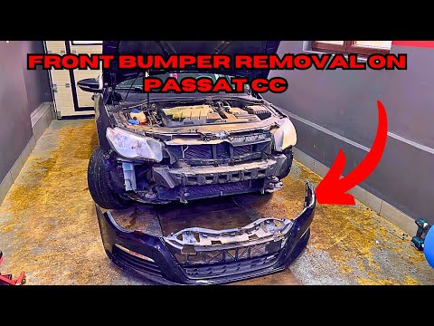 VW PASSAT CC FRONT BUMPER REMOVAL STEP BY STEP!