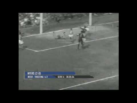 ​⚫​🔵 INTER-TRIESTINA 4-2 • Goal ⚽ Nyers (2-0) • [SERIE A - 30.05.1954]​ ⚫​🔵