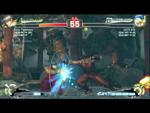 SSF4-AE: Kiryu Tsukimiya [Guy] VS CAT5 EYE [Yun]