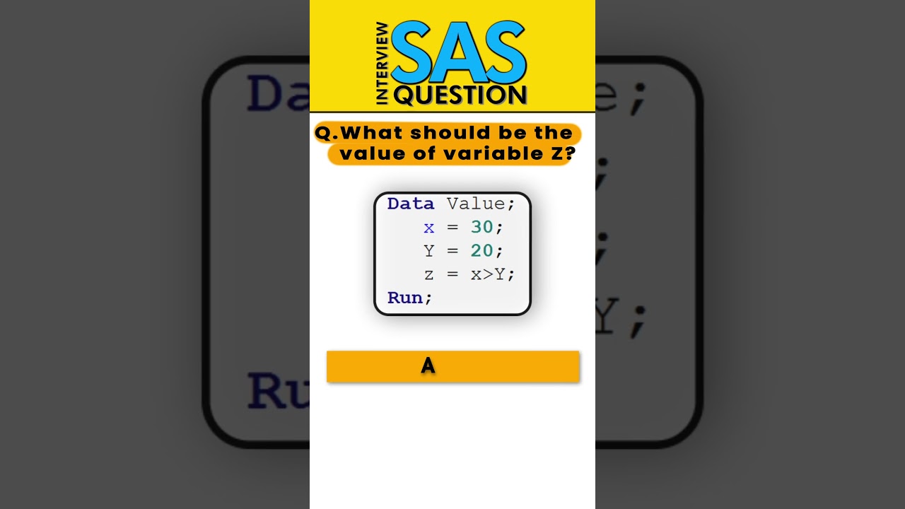 SAS Interview Question and Answer -15 #sasprogramming #sasonlinetraining