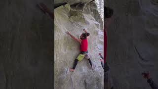 Video thumbnail of Tricky, 7a. Magic Wood