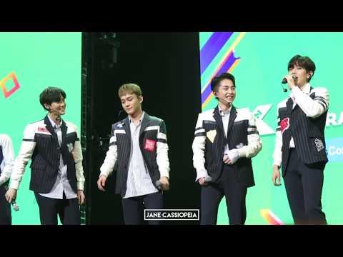 170922 EXO speak English (Ment) + Tender Love  @ KCON Australia