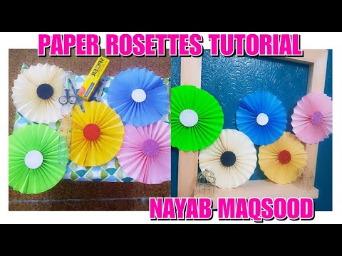 ♡"Paper Rosettes tutorial" ♡ #nayabmaqsood