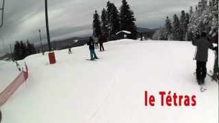 preview picture of video 'Descente piste rouge du Tétras Gérardmer La Mauselaine'