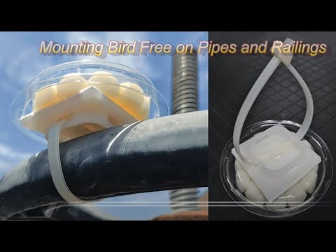 How to fix Birdfree to pipes or railings