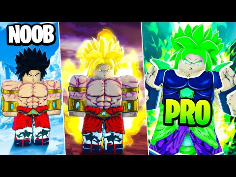 Going From NOOB To LEGENDARY SSJ BROLY In Roblox Dragon Soul